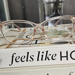 Coach eyeglass frames pink translucent